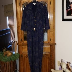Vintage navy jumpsuit